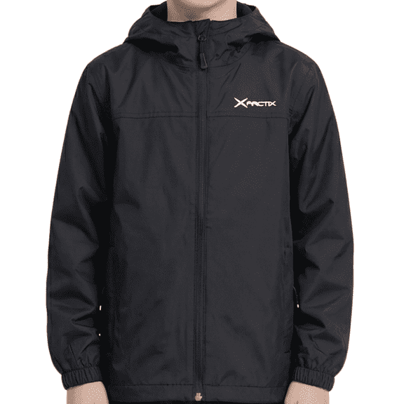 Arctix Kids Stream Rain Jacket, Black, X-Large