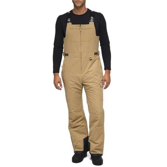 Arctix Men's Avalanche Athletic Fit Insulated Bib Overalls (Khaki, Medium/34" Inseam)