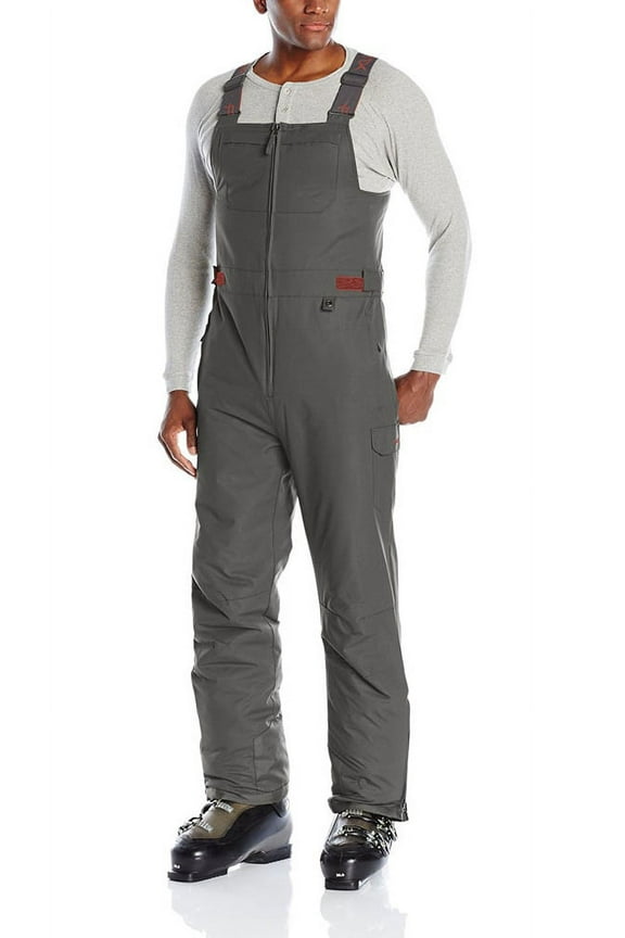 Men's Avalanche Athletic Fit Insulated Bib Overalls Regular Medium/32" Inseam Charcoal