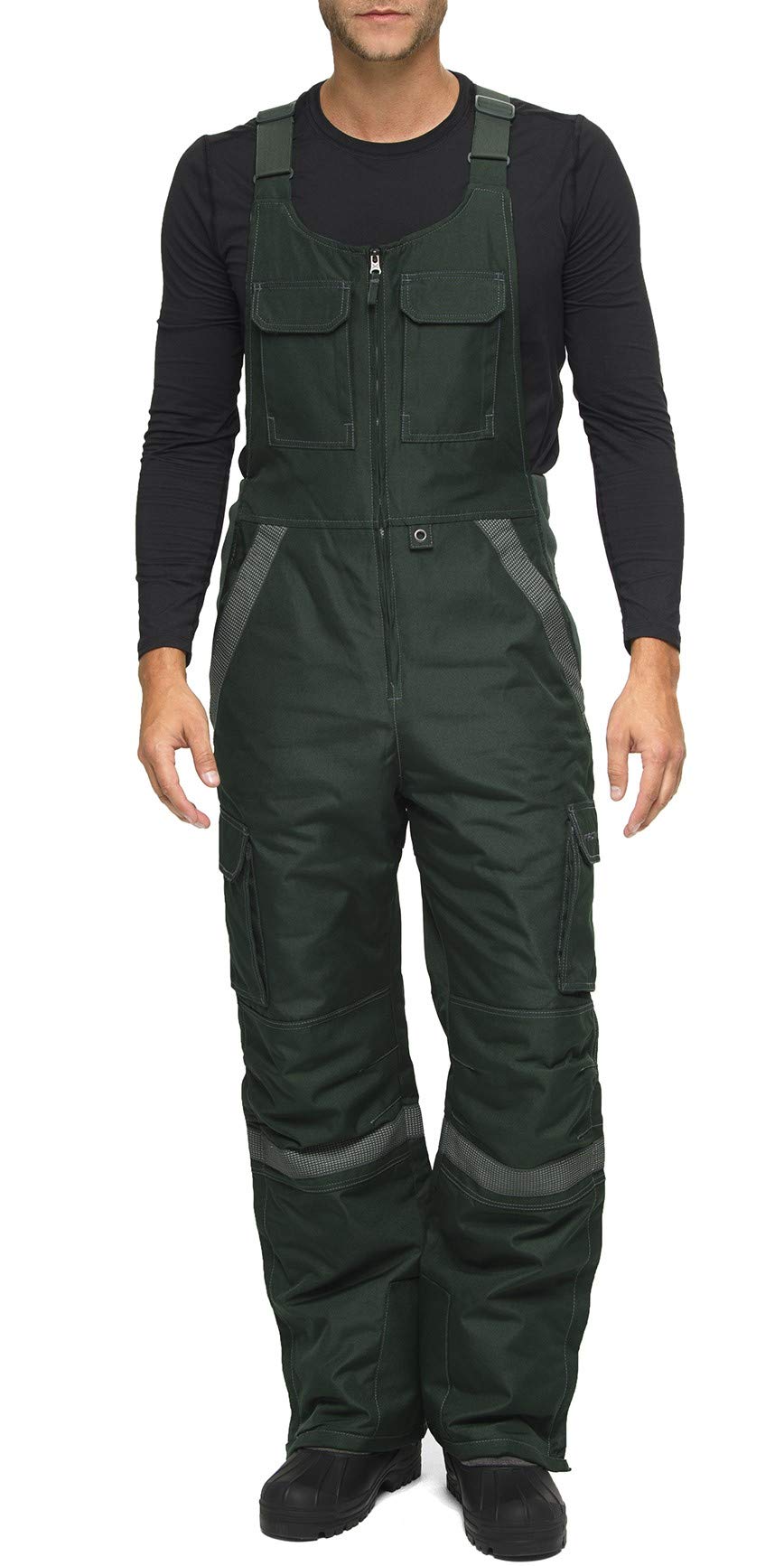 Arctix Men's Tundra Ballistic Bib Overalls With Added Visibility ...