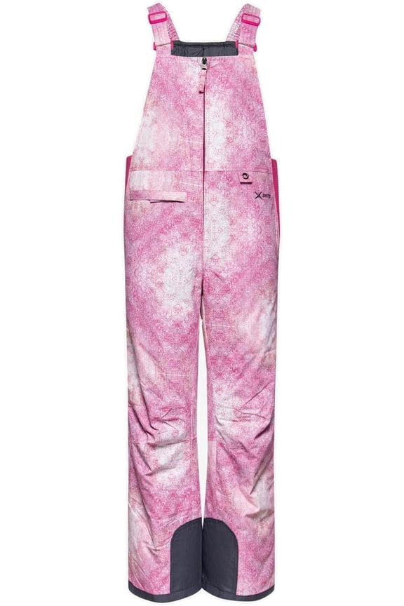 Waterproof Snow Bib Overalls for Kids Insulated Winter Clothes, Ombre Magenta XL