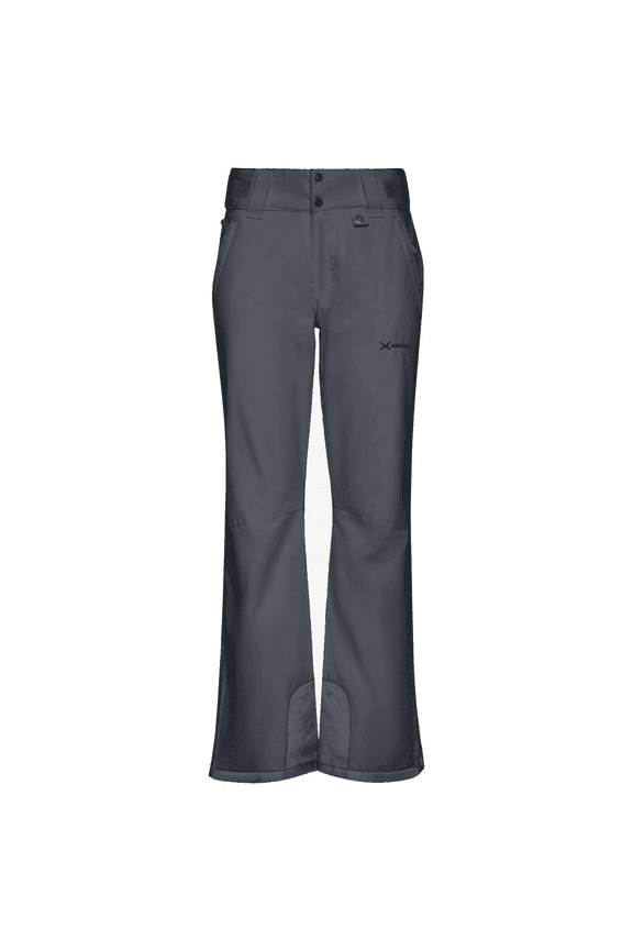 Women's Insulated Snow Pants, Water Resistant Snow Pants for Skiing & Snowboarding (Gray, Small)