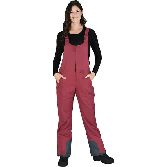 Arctix Women's Essential Bib Overall Crimson Small