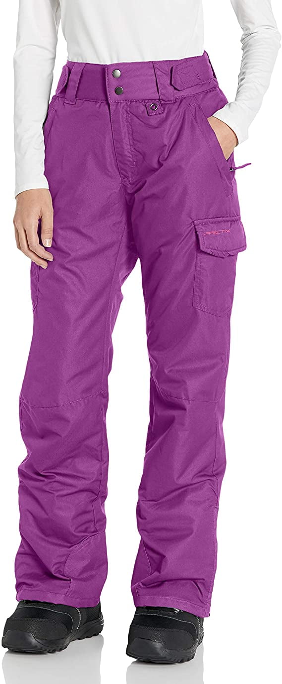 Arctix Women's Insulated Cargo Snowsports Pants, Purple, L