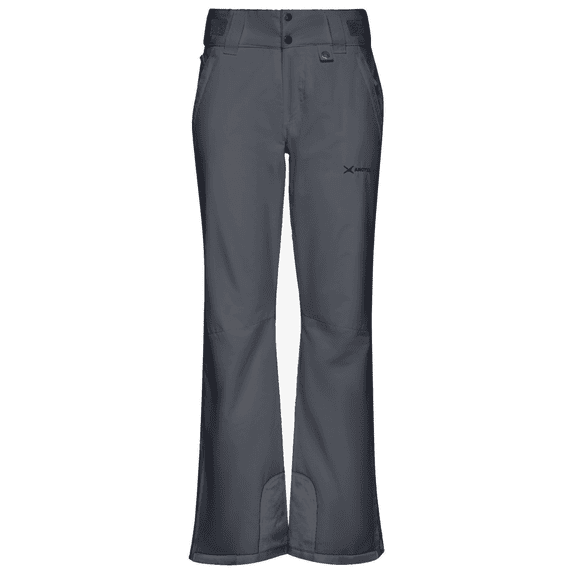 Arctix Women's Insulated Snow Pants, Water Resistant Snow Pants for Skiing & Snowboarding (Gray, Small)