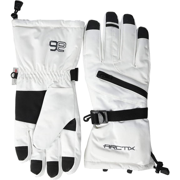 Arctix Womens Insulated Downhill Gloves White Medium