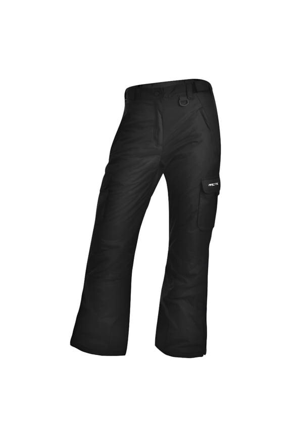 Womens Snow Sports Insulated Cargo Pants Black Small