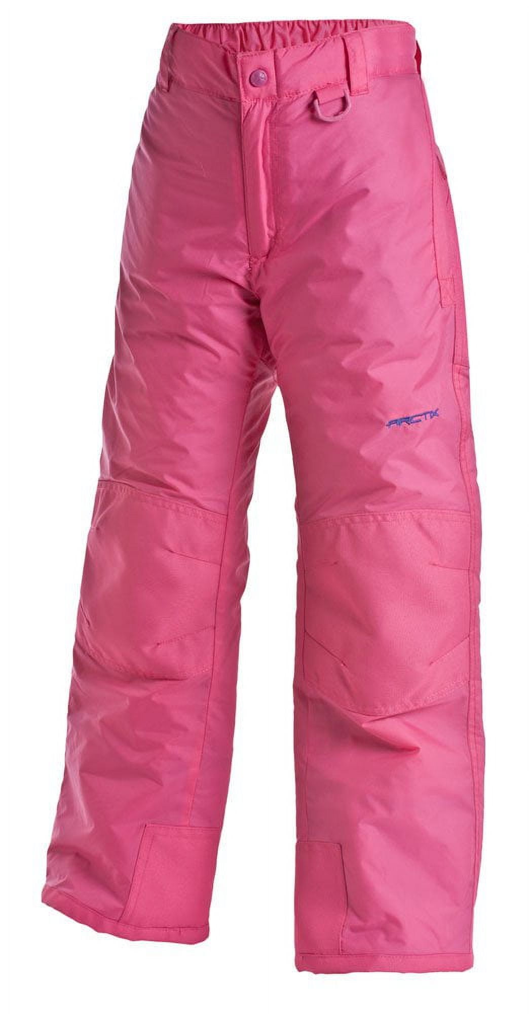 Arctix Youth Snow Pants with Reinforced Knees and Seat - Fuchsia