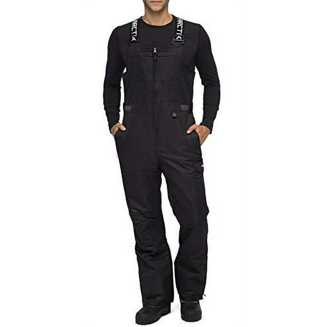 Arctix men's Avalanche Athletic Fit Insulated Bib Overalls, Black, 2X