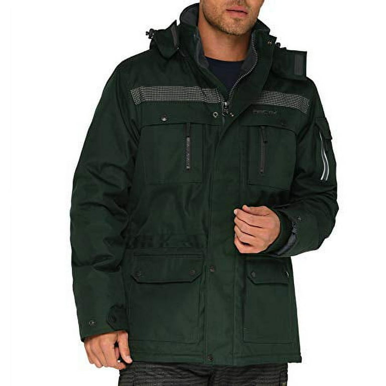 Arctix Men s Performance Tundra Jacket with Added Visibility Packers Green Large Walmart