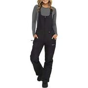 Arctix Womens Essential Insulated Bib Overalls, Black, Small Short