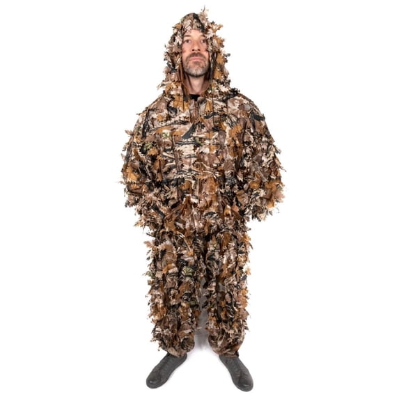 Arcturus 3D Leaf Ghillie Suit, Men's Camo Clothing, Fall Forest, XL/XXL