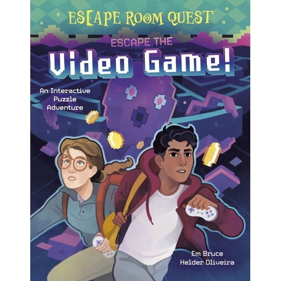 Arcturus Escape Rooms Escape Room Quest: Escape the Video Game!: An Interactive Puzzle Adventure, (Hardcover)