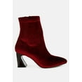 thumbnail image 1 of Arcturus Flared Block Heel Velvet Boots, 1 of 10