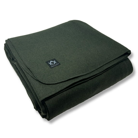 Arcturus Lake Tahoe Wool Bed Blanket - Queen Size (90"x 96") - Thick, Washable, Large Wool Blanket