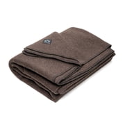 Arcturus Military Wool Blanket - 4.5 lbs, Warm, Thick, Washable, Large 64" x 88" - Great for Camping, Outdoors, Sporting Events, and Survival Kits Chocolate