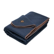 Arcturus Military Wool Blanket - 4.5 lbs, Warm, Thick, Washable, Large 64 x 88 - Great for Camping, Outdoors, Sporting Events, and Survival Kits Navy Blue