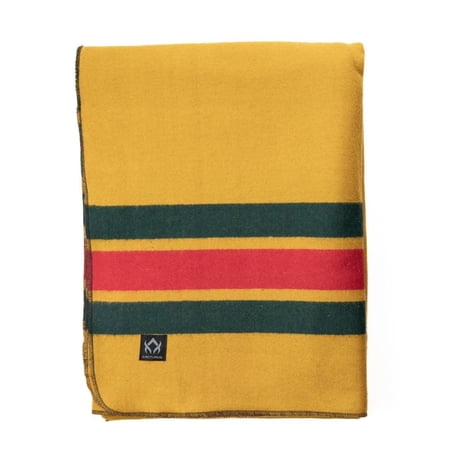 Arcturus Rainier Striped Wool Blanket (64" x 88"), 4.5 lbs