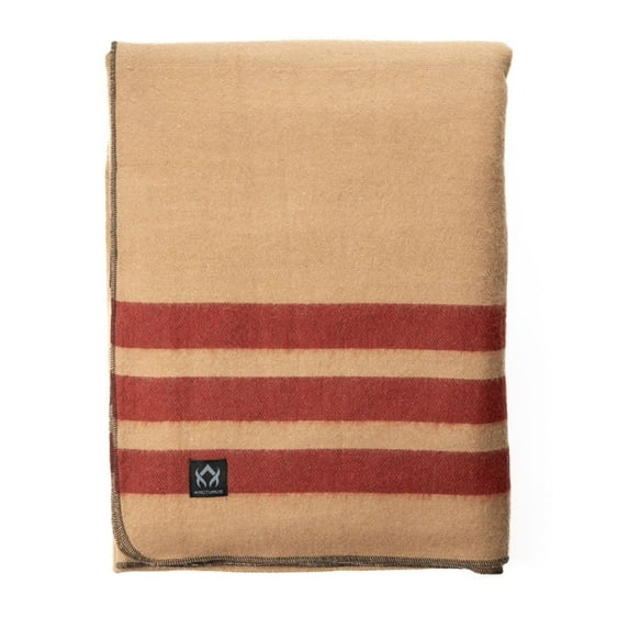 Arcturus Rainier Striped Wool Blanket (64" x 88"), 4.5 lbs