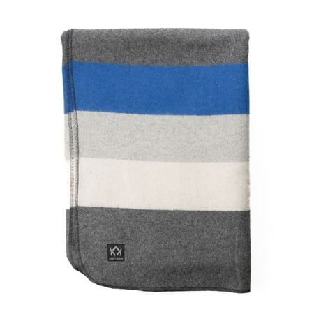 Arcturus Rainier Striped Wool Blanket (64" x 88"), 4.5 lbs