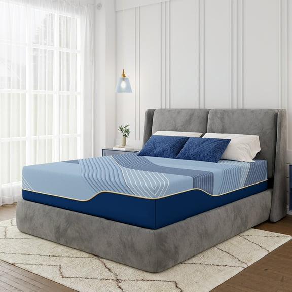 Arctus 12" Copper Gel Memory Foam Mattress, Twin Size, Springless, Medium Firm, in a box