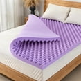 thumbnail image 1 of Arctus 4" Gel Cooling Memory Foam Mattress Topper, Twin Size, Lavender Egg Crate Memory Foam, CertiPUR-US, 1 of 8