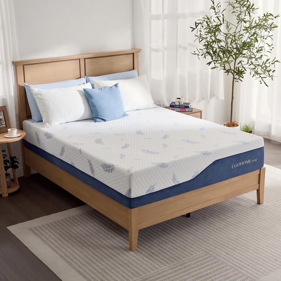 Arctus Queen Size 14" Plush Memory Foam Mattress in a Box with Gel Layer and Removable Fiberglass Free Cover, Deep Pressure Relief, Motion Isolation