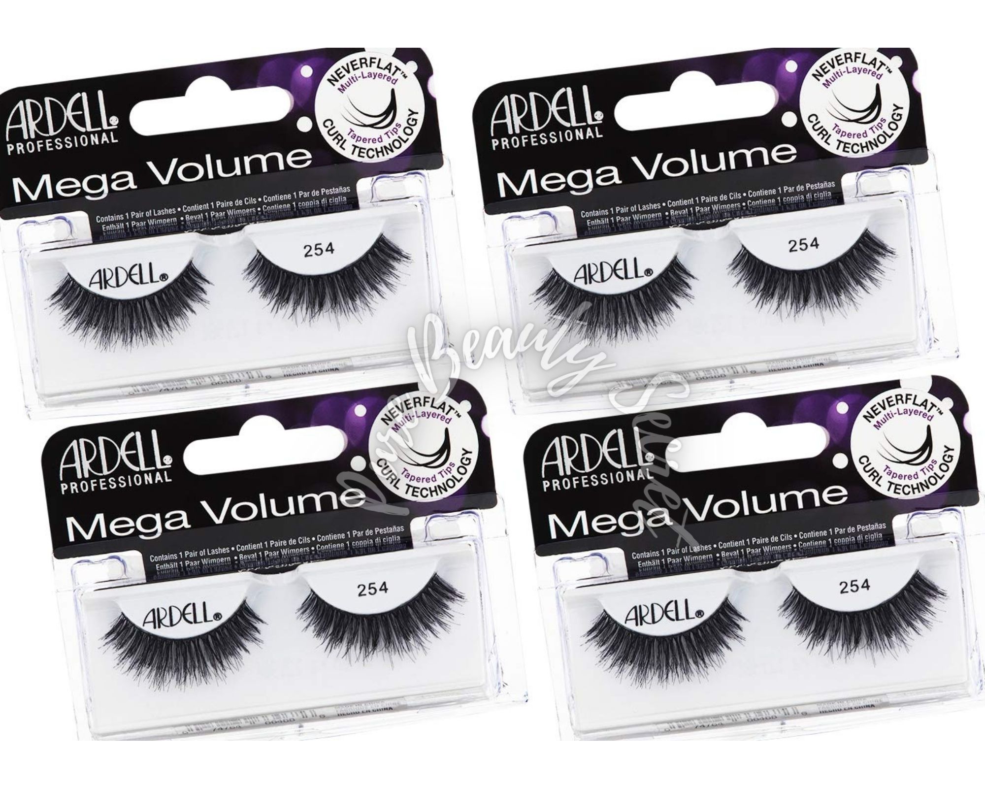 Ardell - 1 Pair - 3D Mega Volume #254 x 4