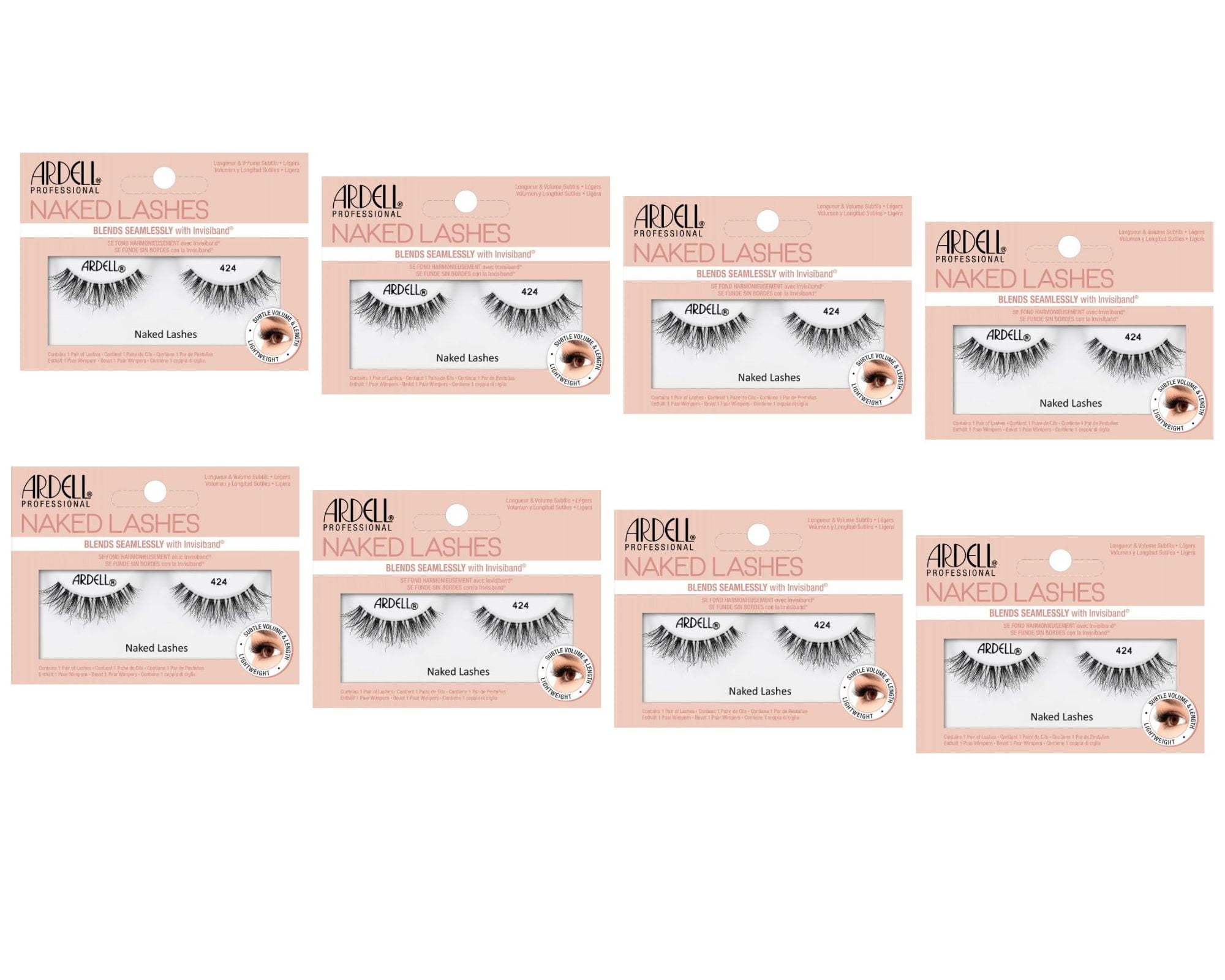 Ardell - 1 Pair - Naked Lashes - 424 -Pack of 8
