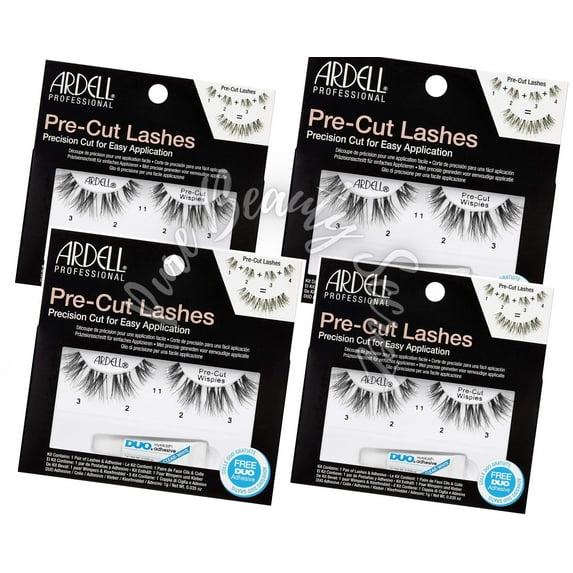 Ardell - 1 Pair - Pre-Cut Lashes Wispies x 4