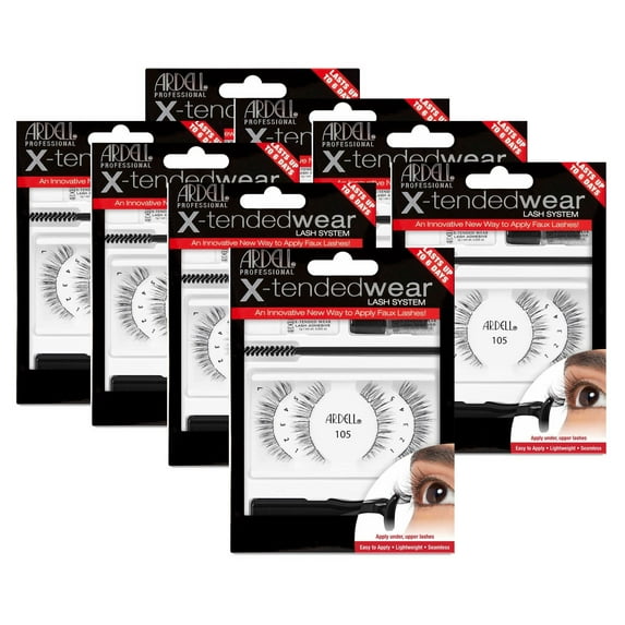 Ardell - 1 Pair - X-tended Wear - 105 -Pack of 8