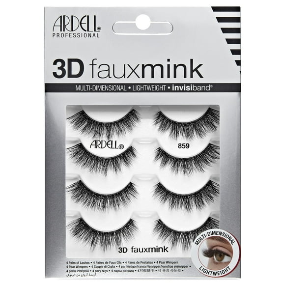 Ardell 3D Faux Mink 859, 4 Pairs