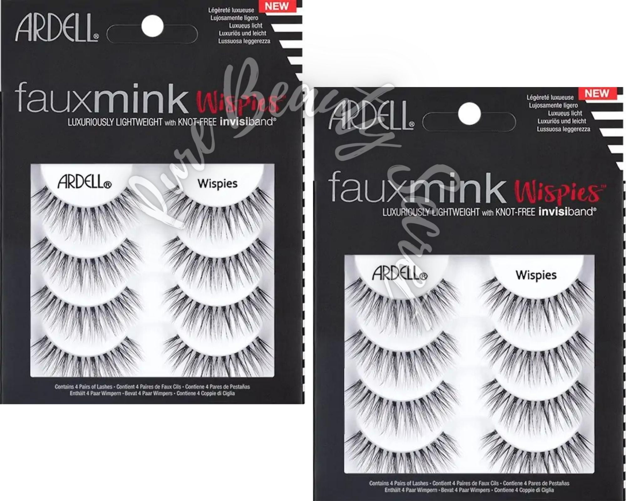 Ardell - 4 Pairs - Fauxmink - Wispies x 2