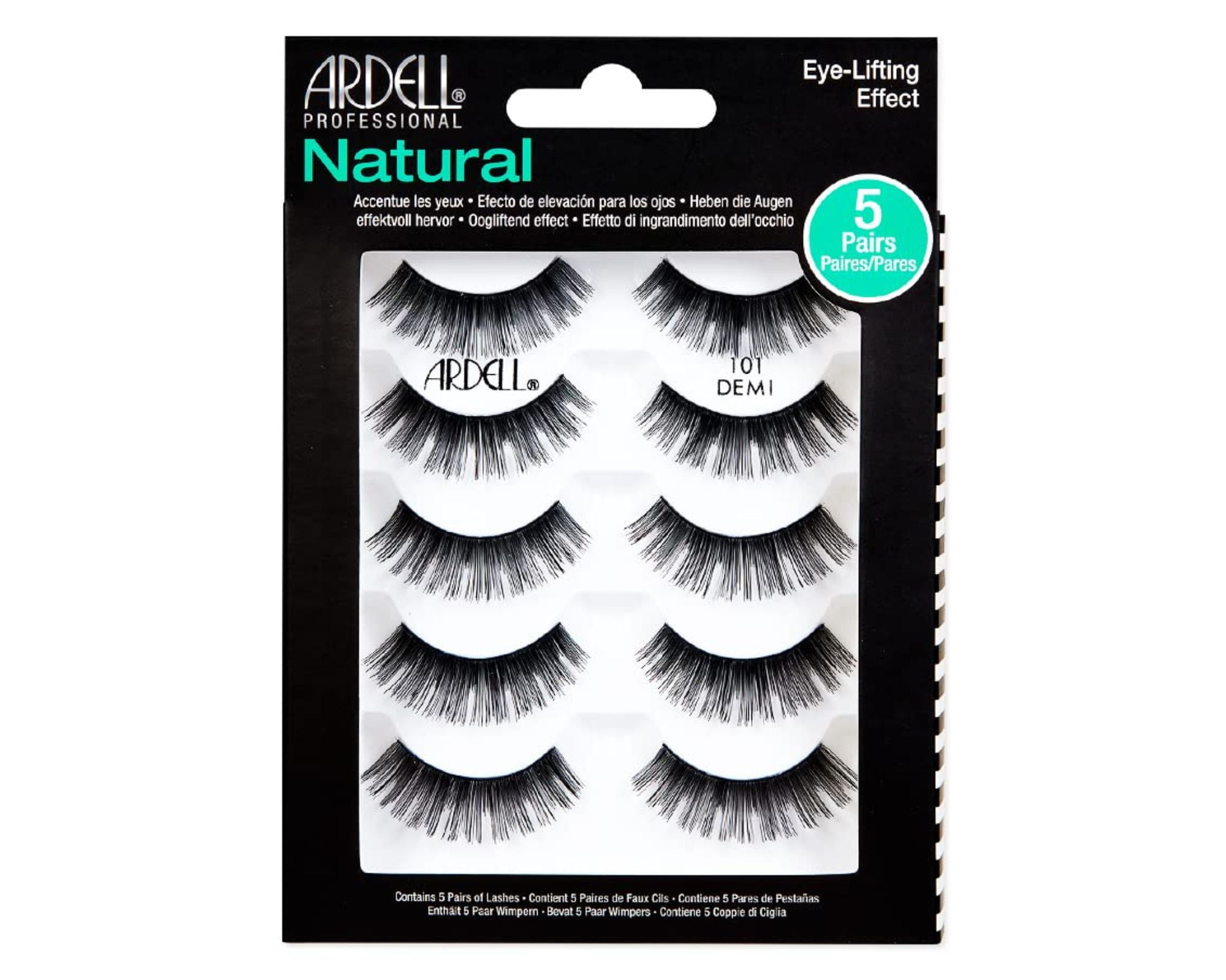 Ardell Natural 101 Demi Lashes - 5 Pairs, High-Quality, Cruelty-Free ...