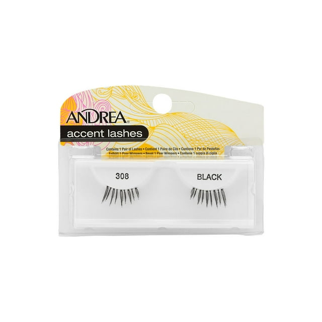 Ardell Accent Eye Lashes, Black [308] 1 ea