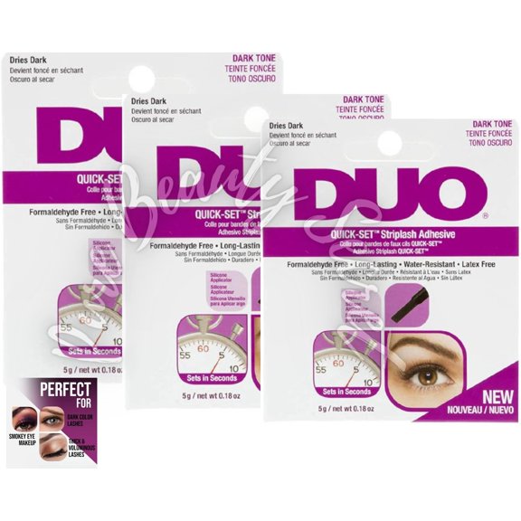 Ardell Adhesive - DUO Quick-Set Striplash 5g - Dark x 3