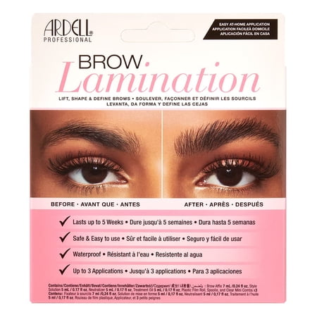 Ardell Brow Lamination Kit, Waterproof Brow Lamination Set with Perming, Setting Solutions, and Nourishing Oil