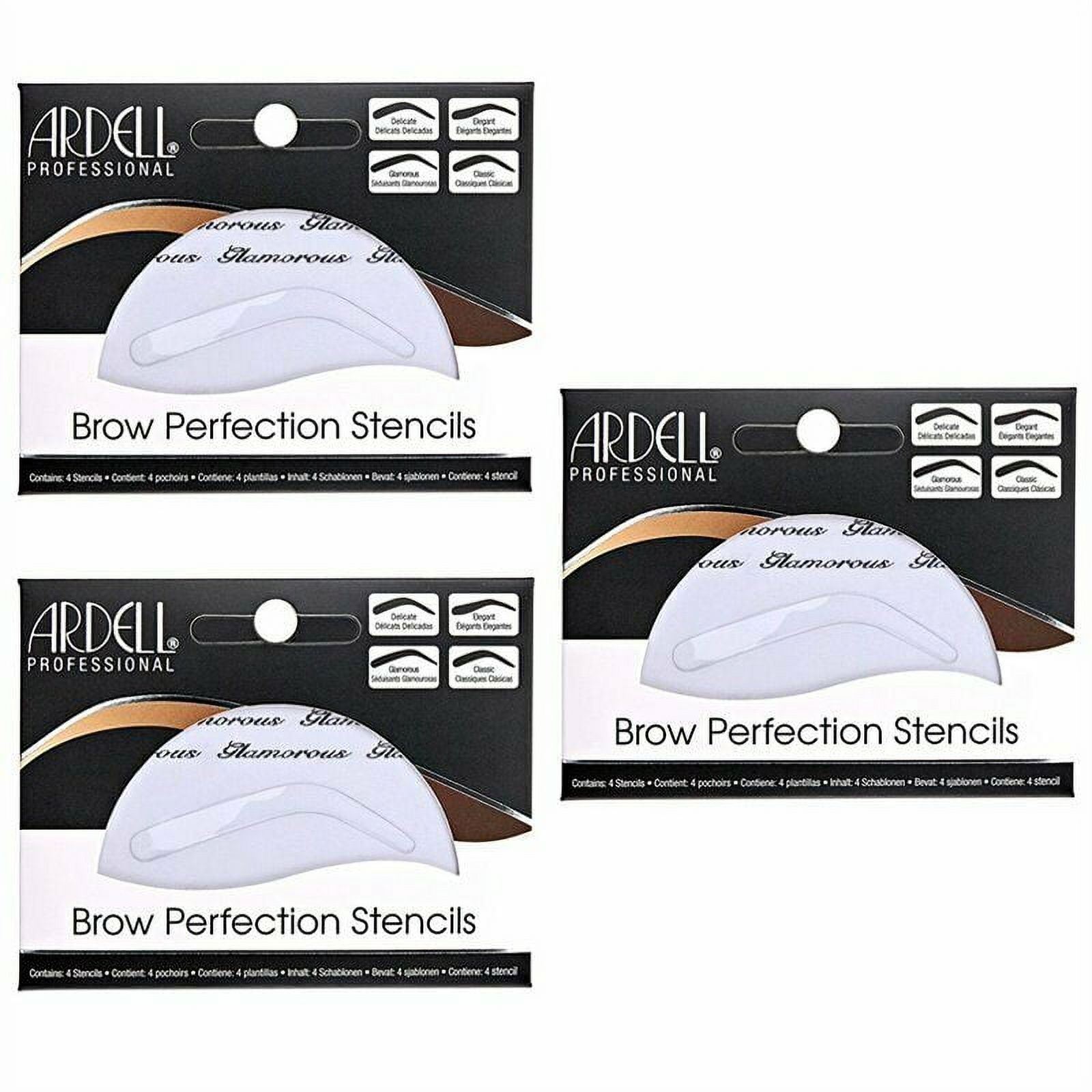 Ardell Brow Perfection Stencils 4 Stencils/per pack (Pack of 3