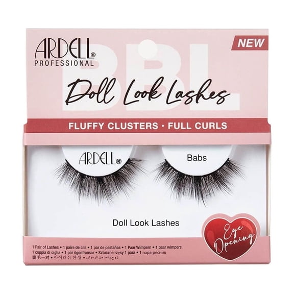 Ardell Doll Look Lashes Babs, Fluffy Clusters Full Curls, 1 Ea