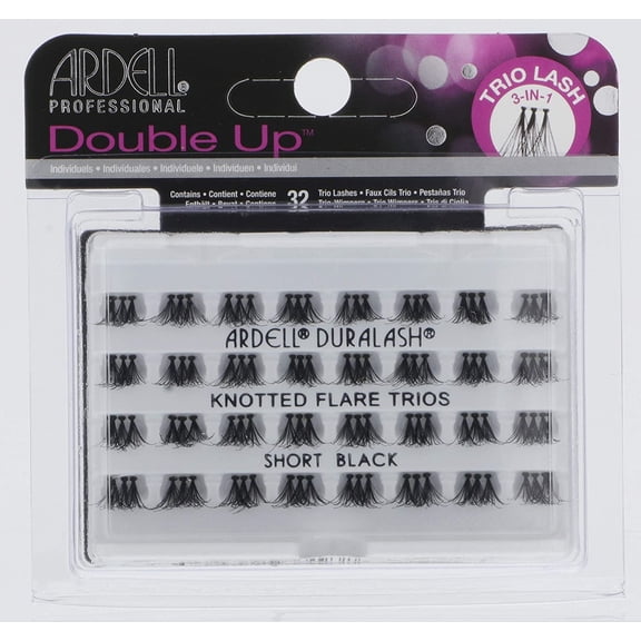 Ardell Double Up - Knotted Flare Trios - Short Black