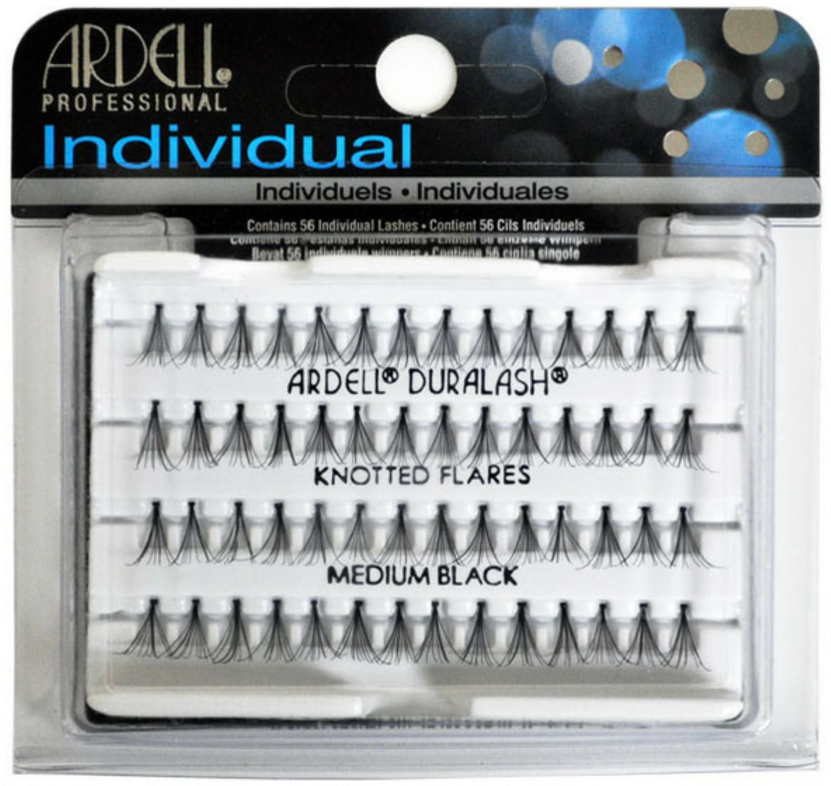 Ardell DuraLash Individual Medium Flare Lashes, Black 56 ea (Pack of 2 ...