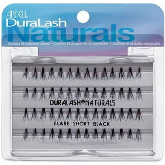 Ardell DuraLash Individual Naturals Flare Short Lashes, Brown 56 ea