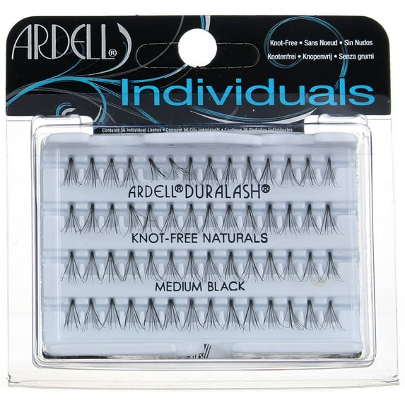 Ardell DuraLash Natural Individual Medium Flare Lashes, Black 56 ea (Pack of 6)