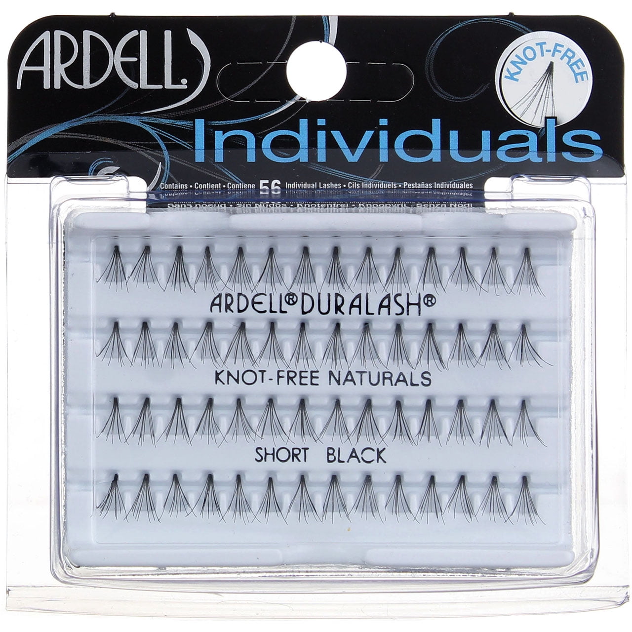 Ardell DuraLash Naturals Flare Individual Lashes, Short Black 56 Ea (Pack of 6)