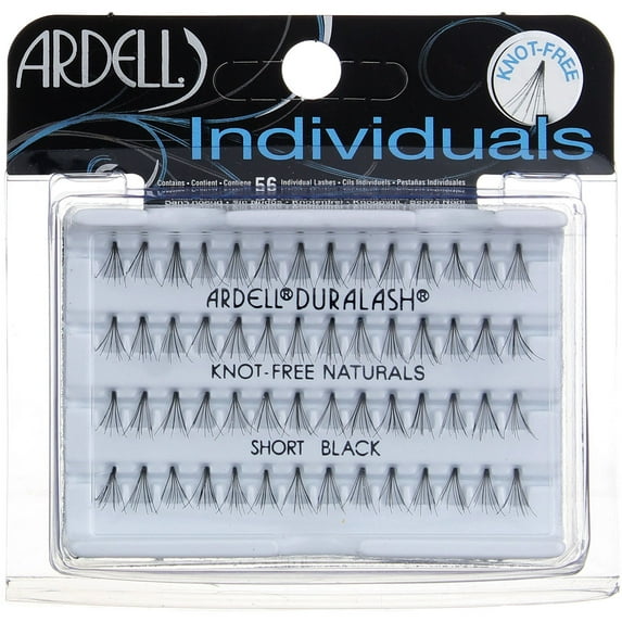 Ardell DuraLash Naturals Flare Individual Lashes, Short Black 56 Ea (Pack of 6)