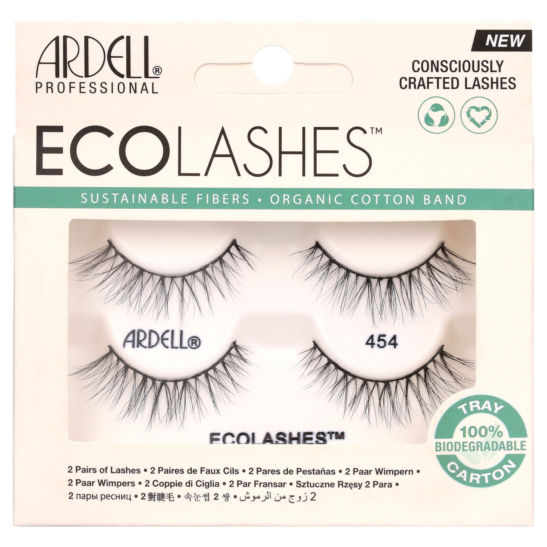 Ardell EcoLashes, Natural Black False Eyelashes, 454 2 Pack