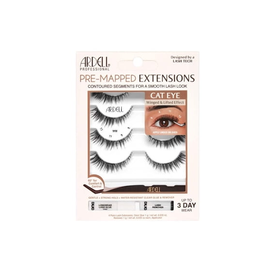 Ardell Eyelash Pre-Mapped Extensions Cat Eye #37990