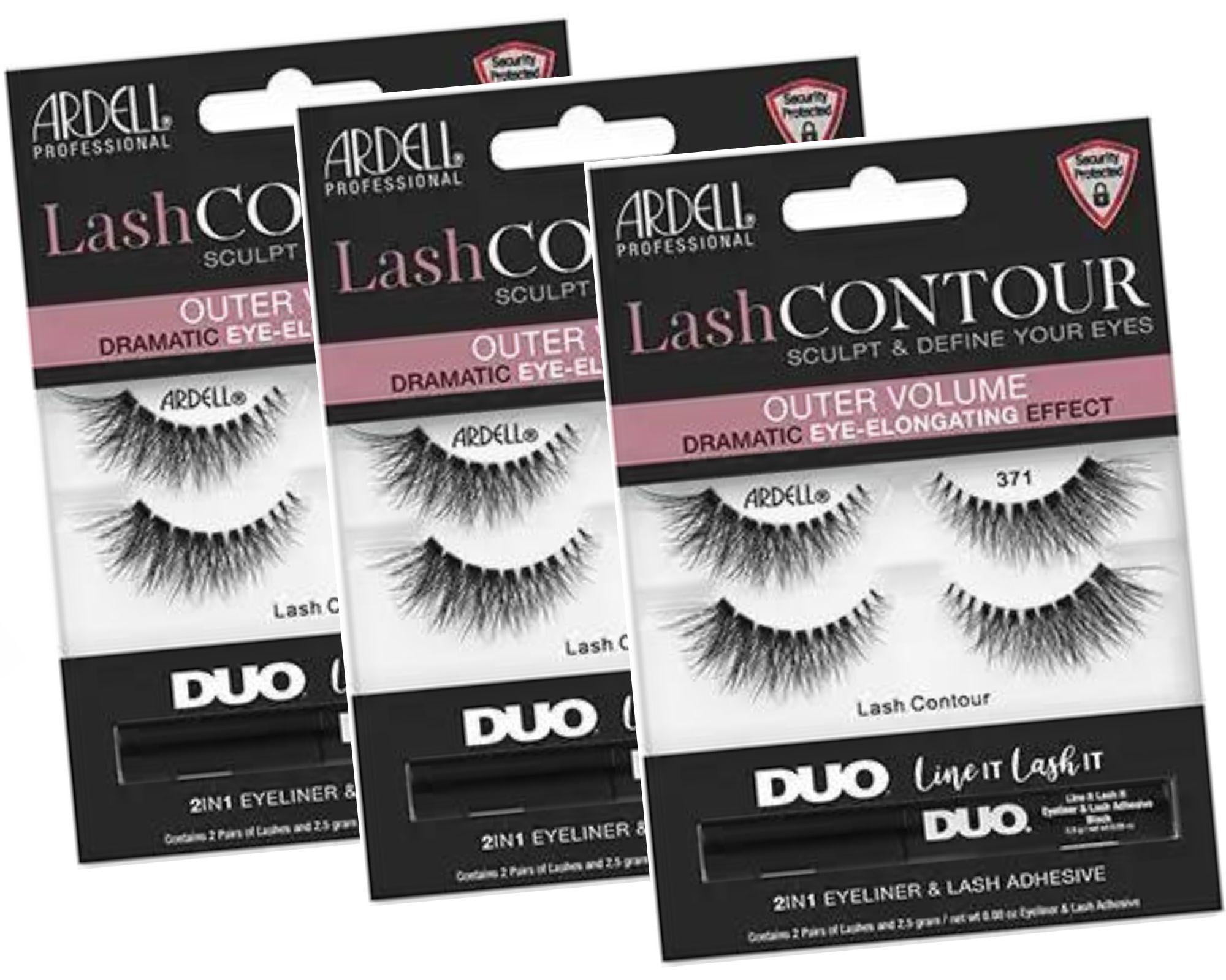 Ardell False Eyelashes 2 Pairs - Lash Contour Style #371 - PACK OF 3