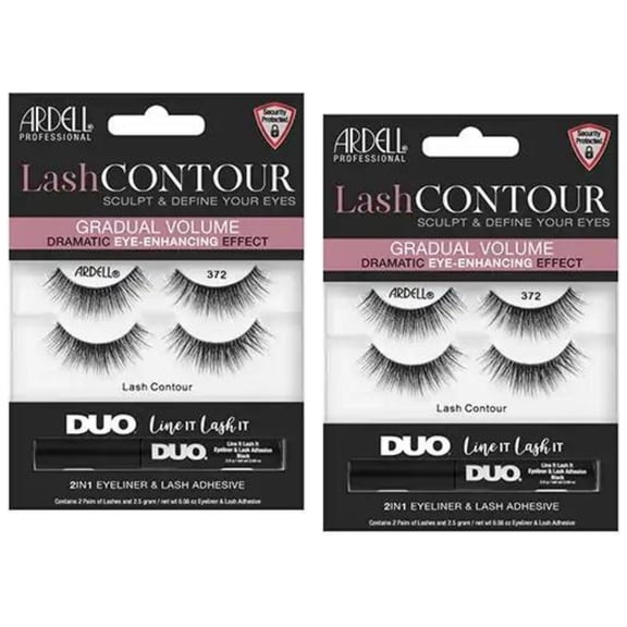 Ardell False Eyelashes 2 Pairs - Lash Contour Style #372 - PACK OF 2