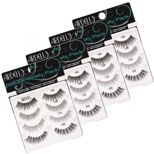 Ardell False Eyelashes 4 Pairs - Natural Variety Pack( PACK OF 4 )